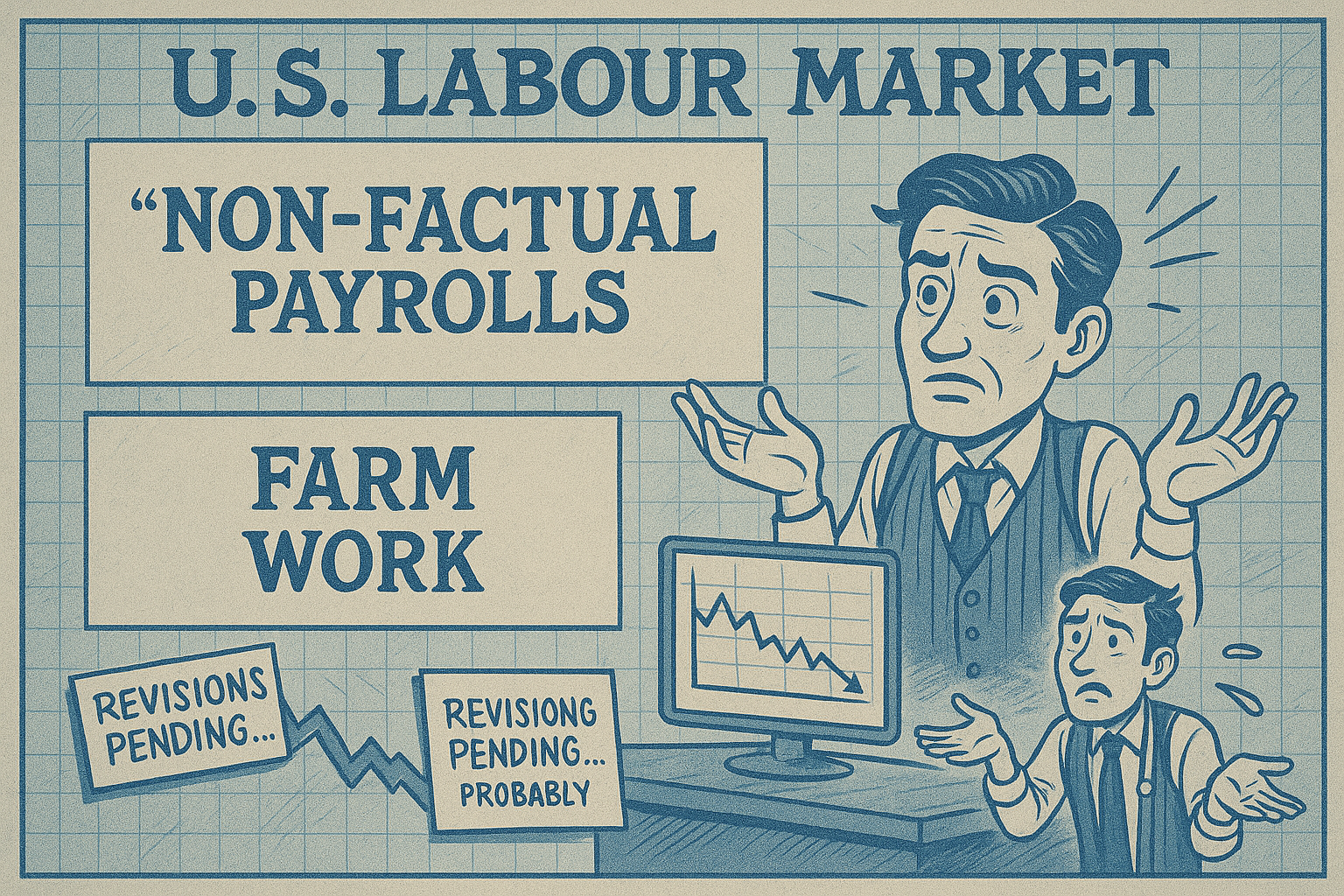 Satirical blueprint showing how NFP excludes key sectors.
