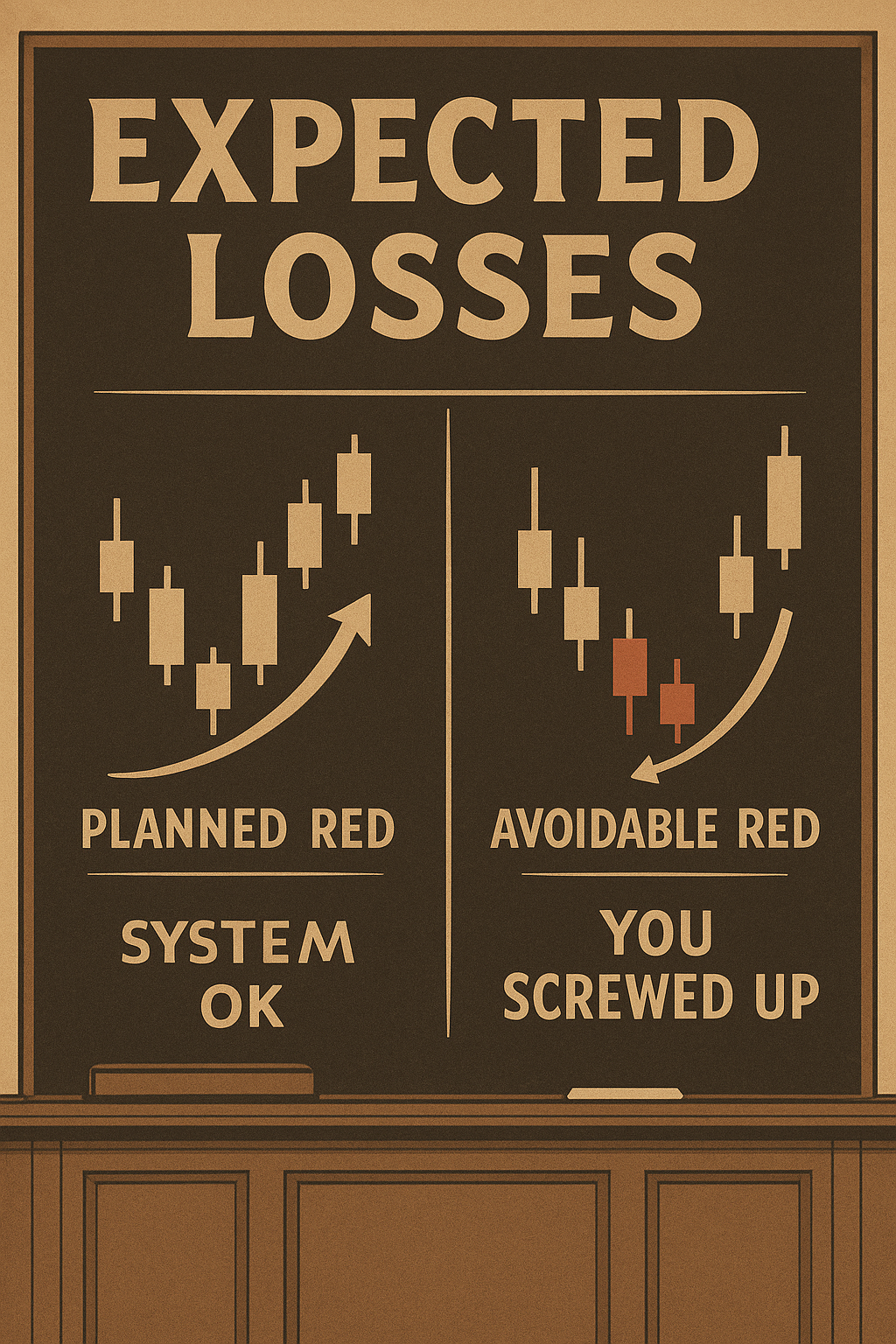 Educational vintage chart showing how some losses are system-approved.