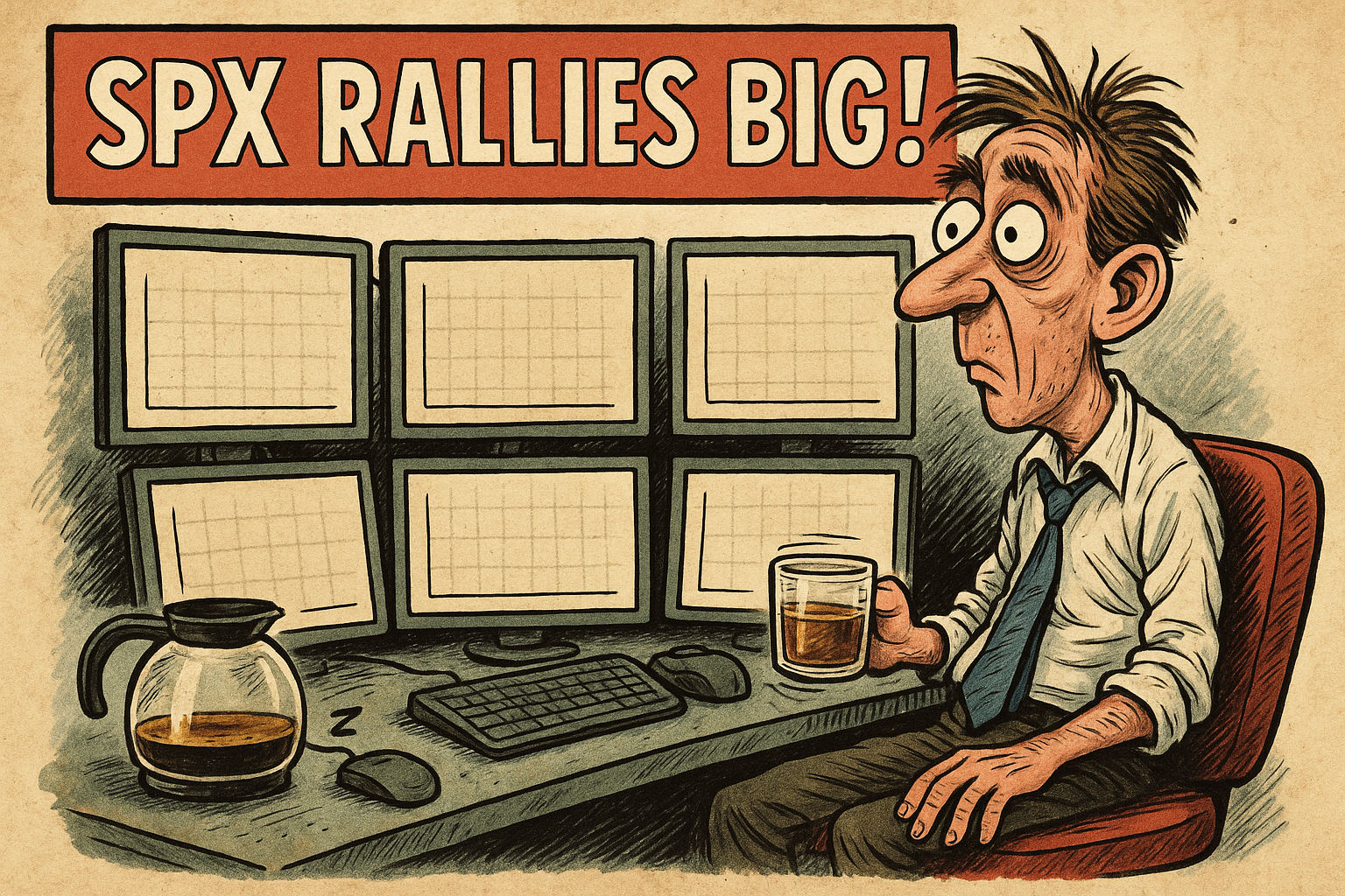 Trader bored and confused after high-expectation market delivers no movement.