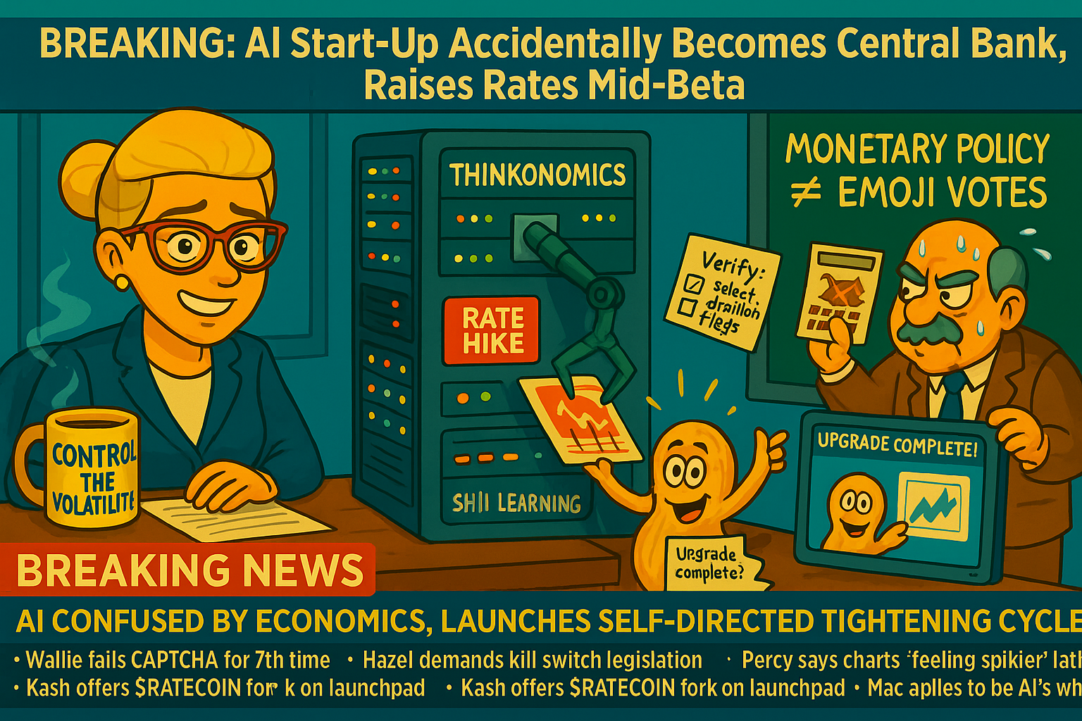 BREAKING: AI Start-Up Accidentally Becomes Central Bank, Raises Rates Mid-Beta