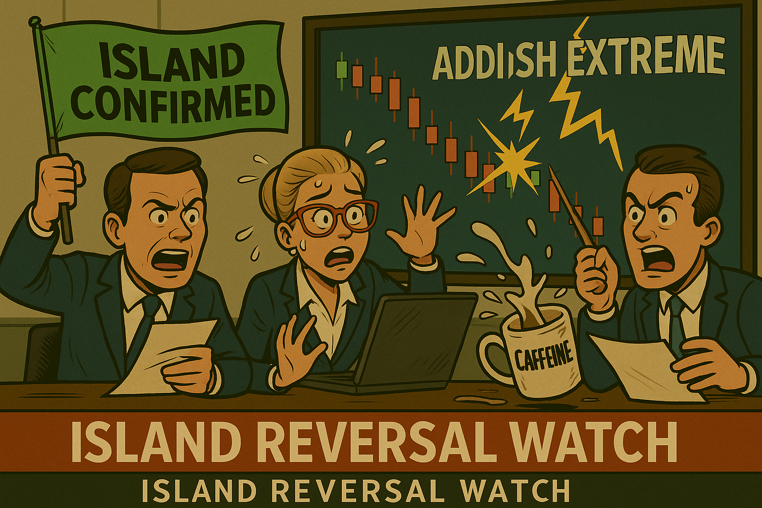 Satirical news panic over island reversal triggering with internals misaligned