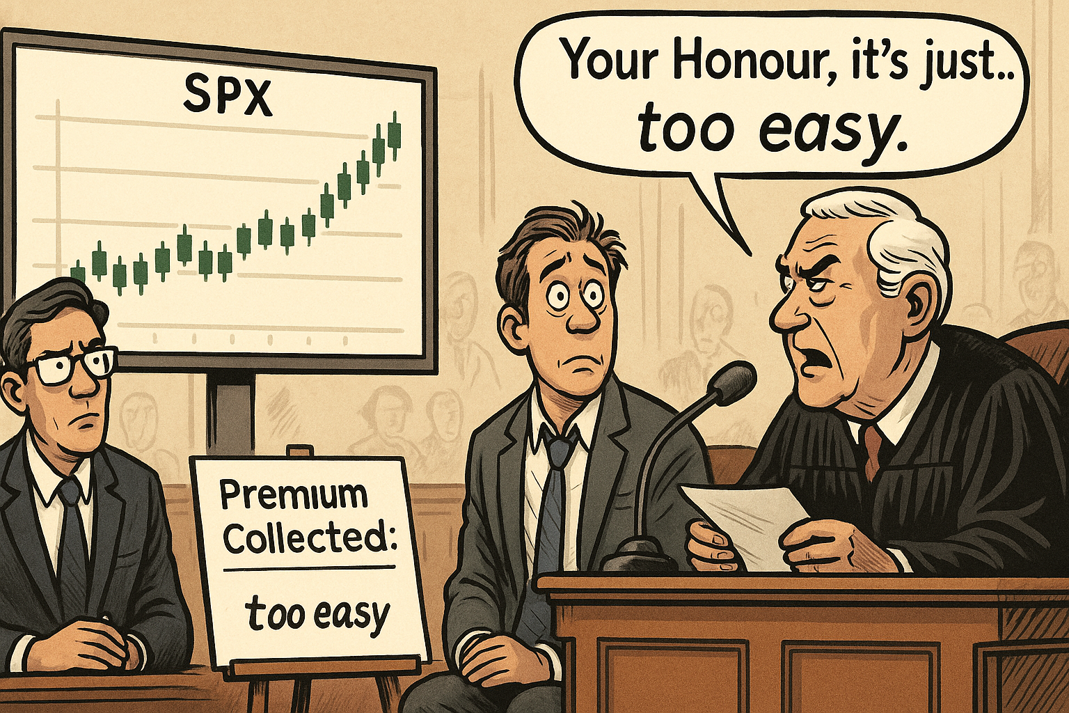 Satirical take on system traders getting bored by consistent profits.