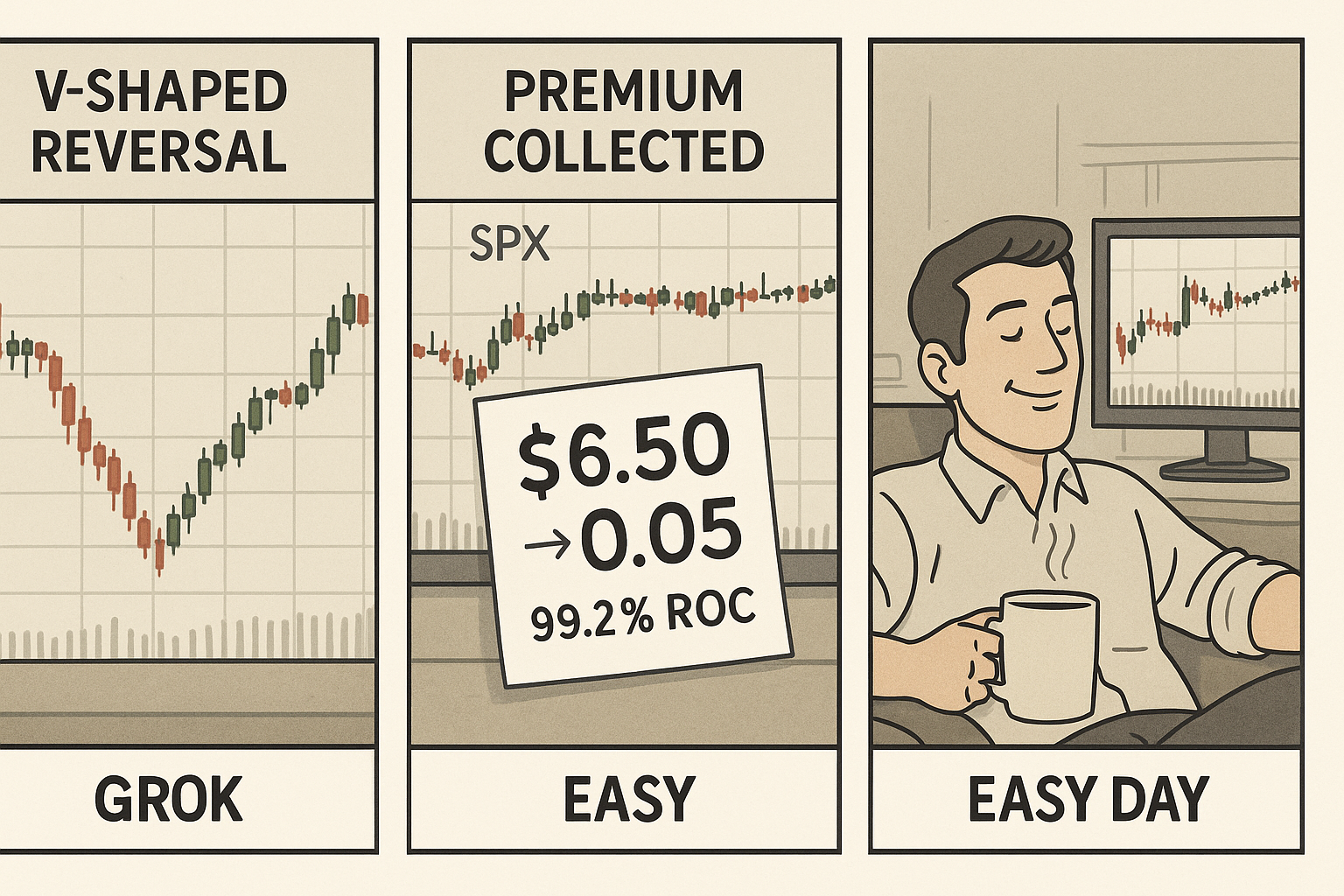 Comic illustration of how premium sellers use signals to manage bias and get