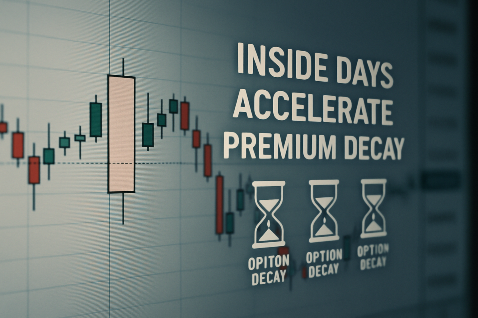 Strategic graphic highlighting how inside days accelerate premium decay.