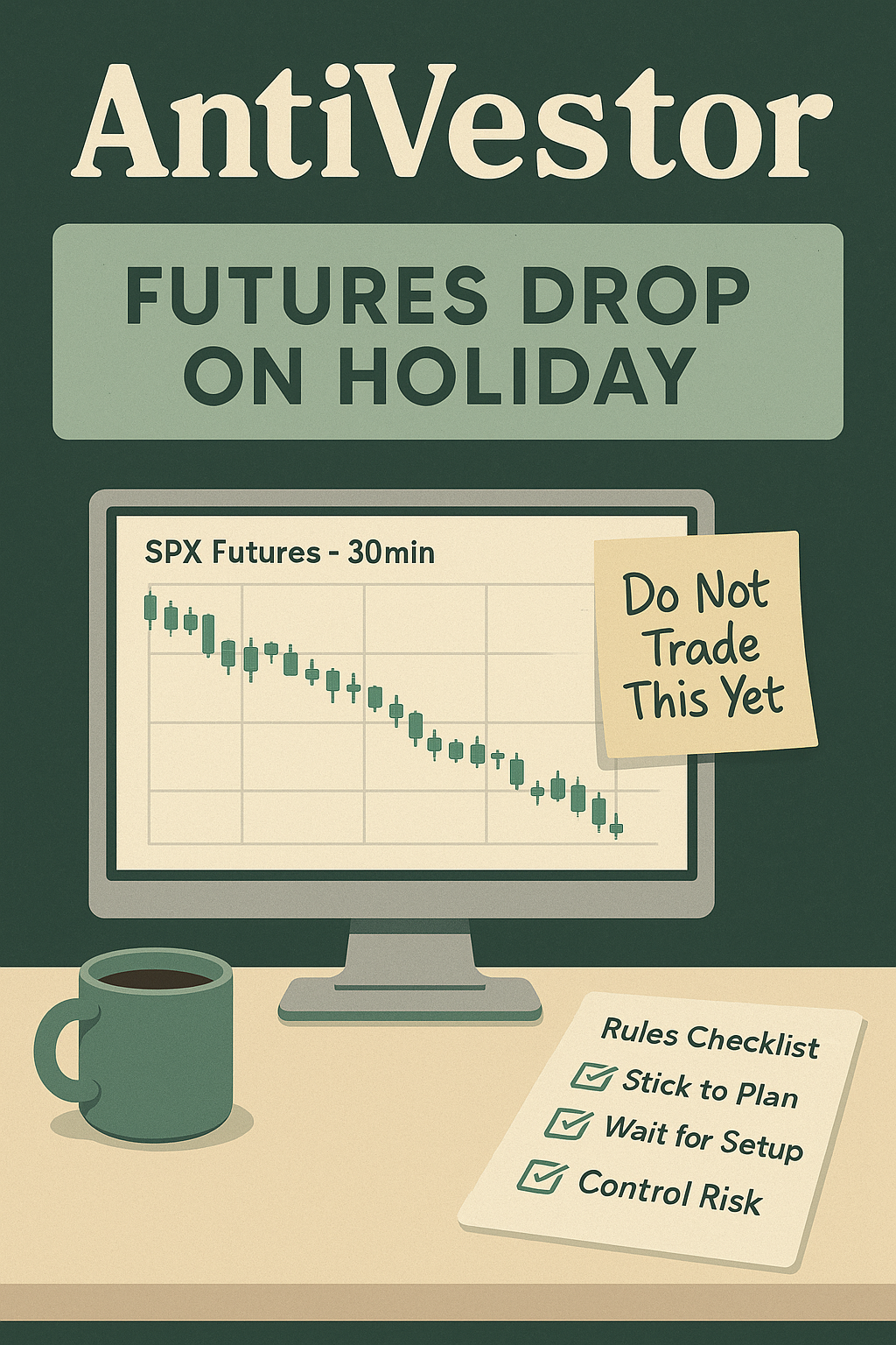 Strategic reminder to wait for real setups after unusual market movement.
