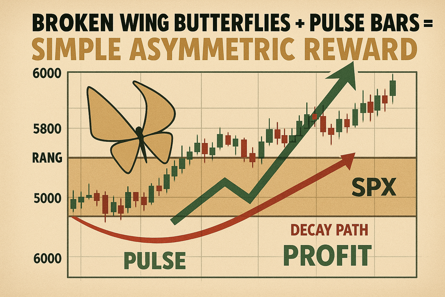 Broken wing butterflies + Pulse Bars = simple asymmetric reward.