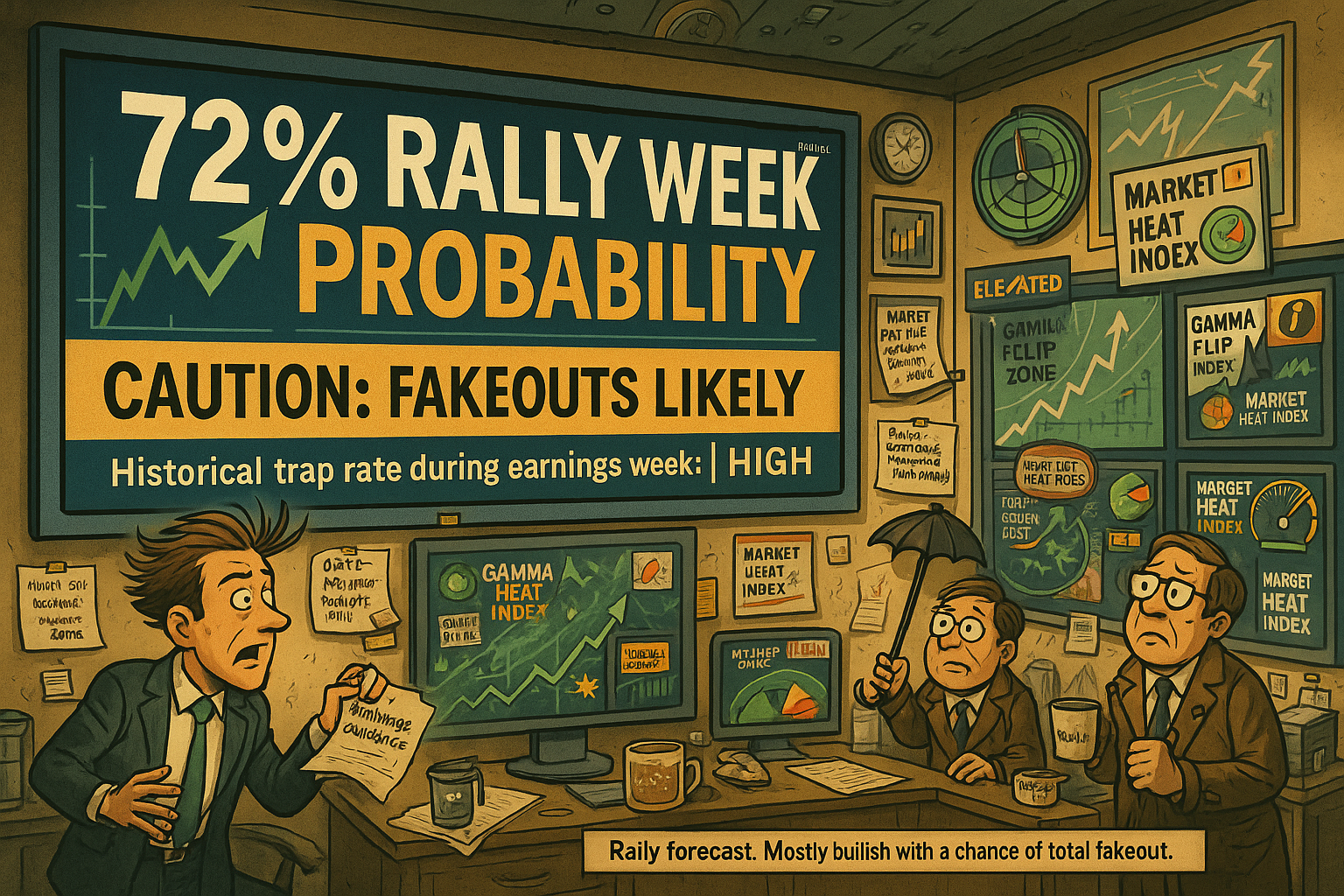 ️ Weather board forecasts 72% rally… with flashing FAKEOUT warning