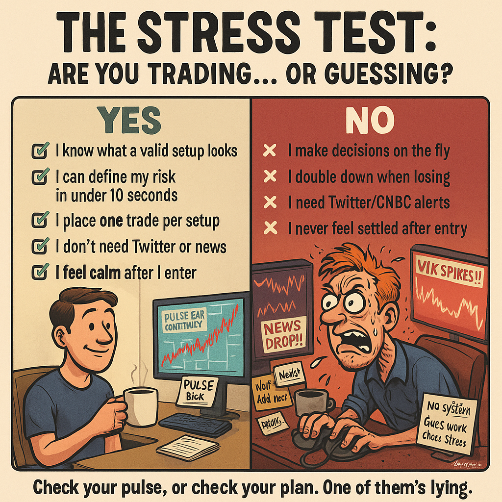 The Stress Test - visual checklist graphic