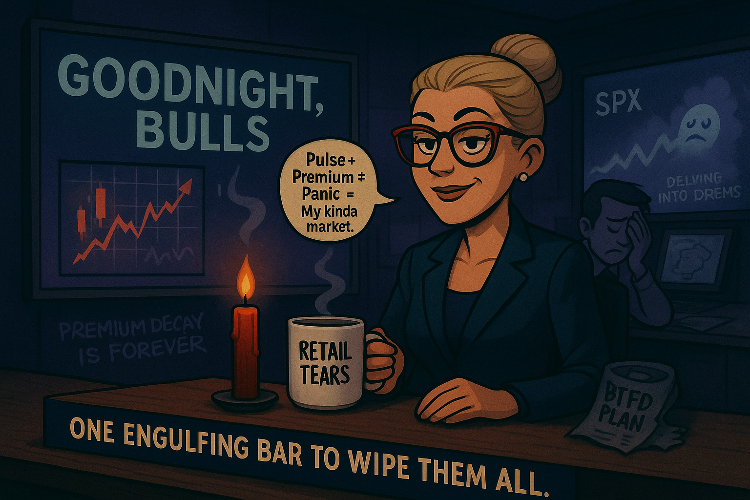Hazel was spotted on air with a single candle on her desk and the caption: “One engulfing bar to wipe them all.”