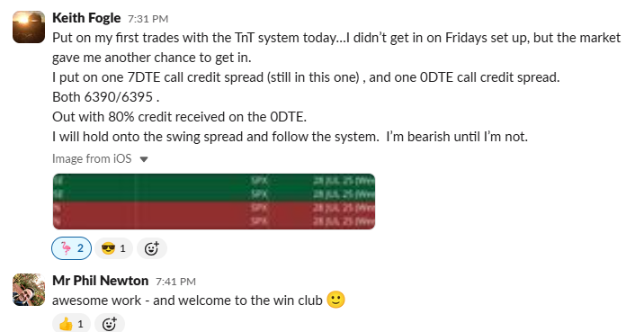AntiVestor Wall of Wins showing student names and winning trade stats on a chalkboard of premium success.