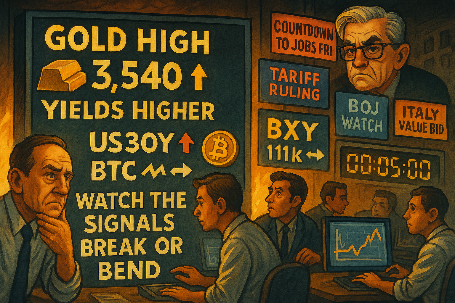 FinNuts newsroom assessing geopolitical risks with characteristic responses to global market tensions