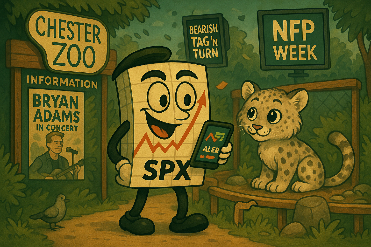 Mr SPX enjoying zoo adventures while systematic trading alerts work in background
