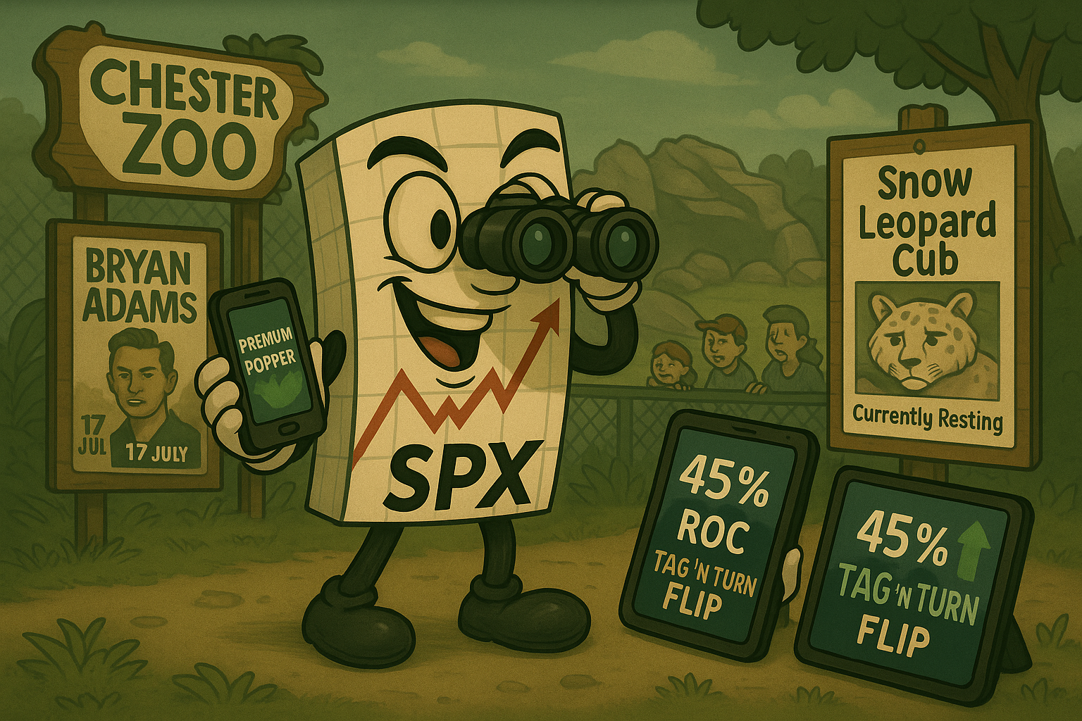 Mr SPX balancing zoo adventures with systematic trading alerts while searching for elusive snow leopard cub