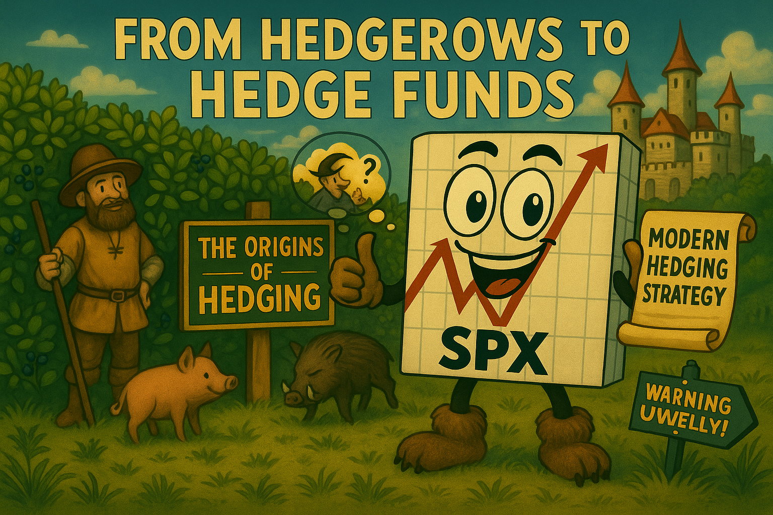 "Hedge" Funds Come from Actual Hedgerows The term "hedge" in finance comes from medieval farmers who planted literal hedgerows around their fields for protection-just like modern investors hedge their bets against market disasters!