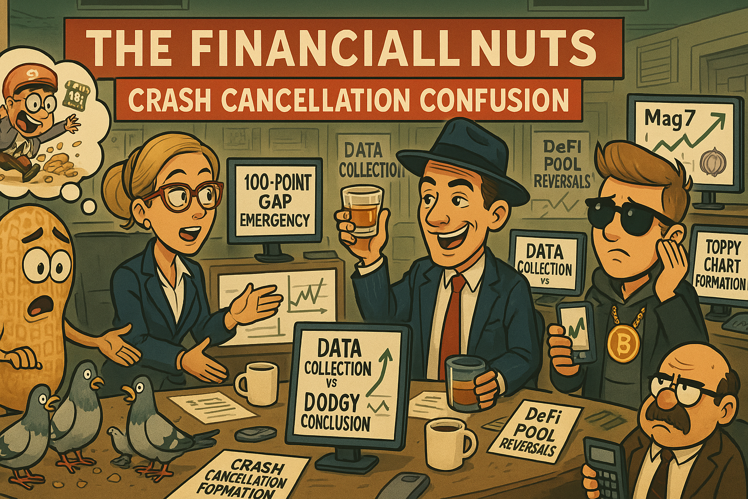 Financial Nuts newsroom managing crash cancellation confusion with systematic data collection and patience protocol procedures