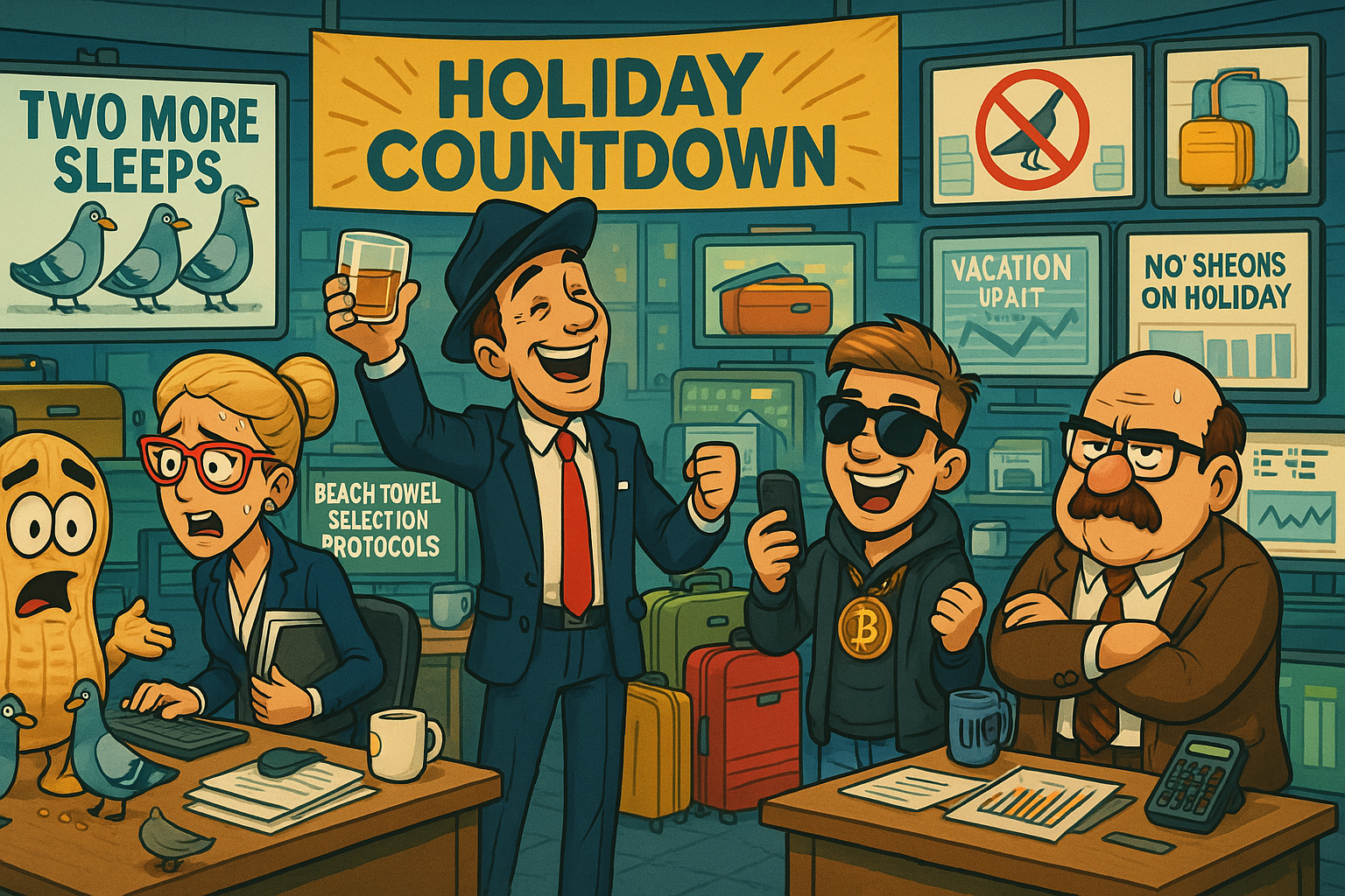 Financial Nuts newsroom managing holiday countdown with systematic positioning independence and family time protocols