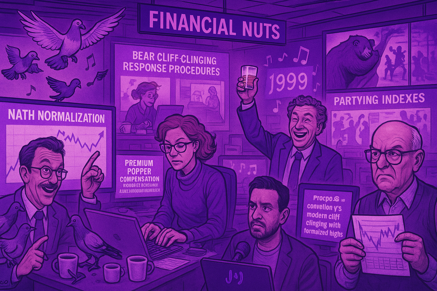 Financial Nuts newsroom managing 1999 NATH normalization with bear cliff-clinging and Premium Popper compensation protocols