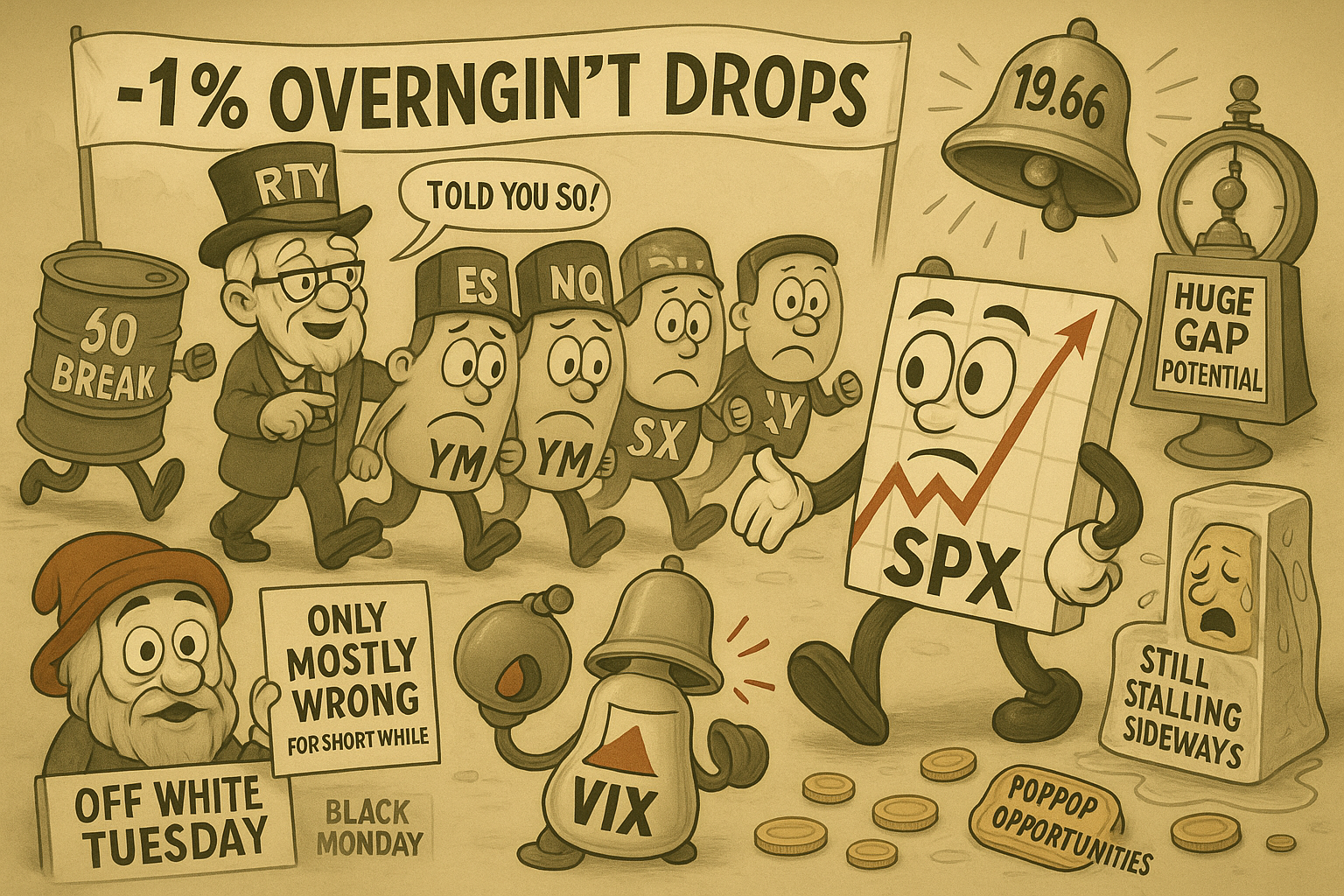 Mr SPX observes bear quadrangle moving in lockstep with off white Tuesday vindication and Gordon Brown gold sale regret