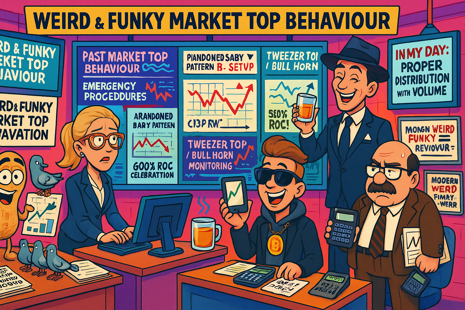 Financial Nuts newsroom monitoring weird funky market top with Mag7 tipping chart-gasms and 600% ROC celebration protocols