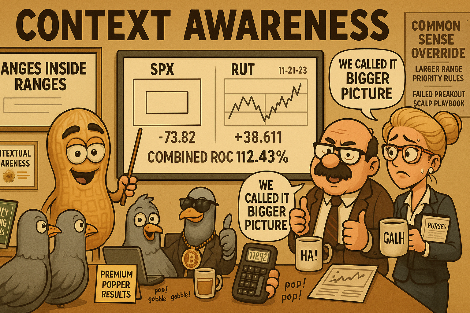 Financial Nuts newsroom analysing nested range structure with Percy teaching contextual awareness to pigeons