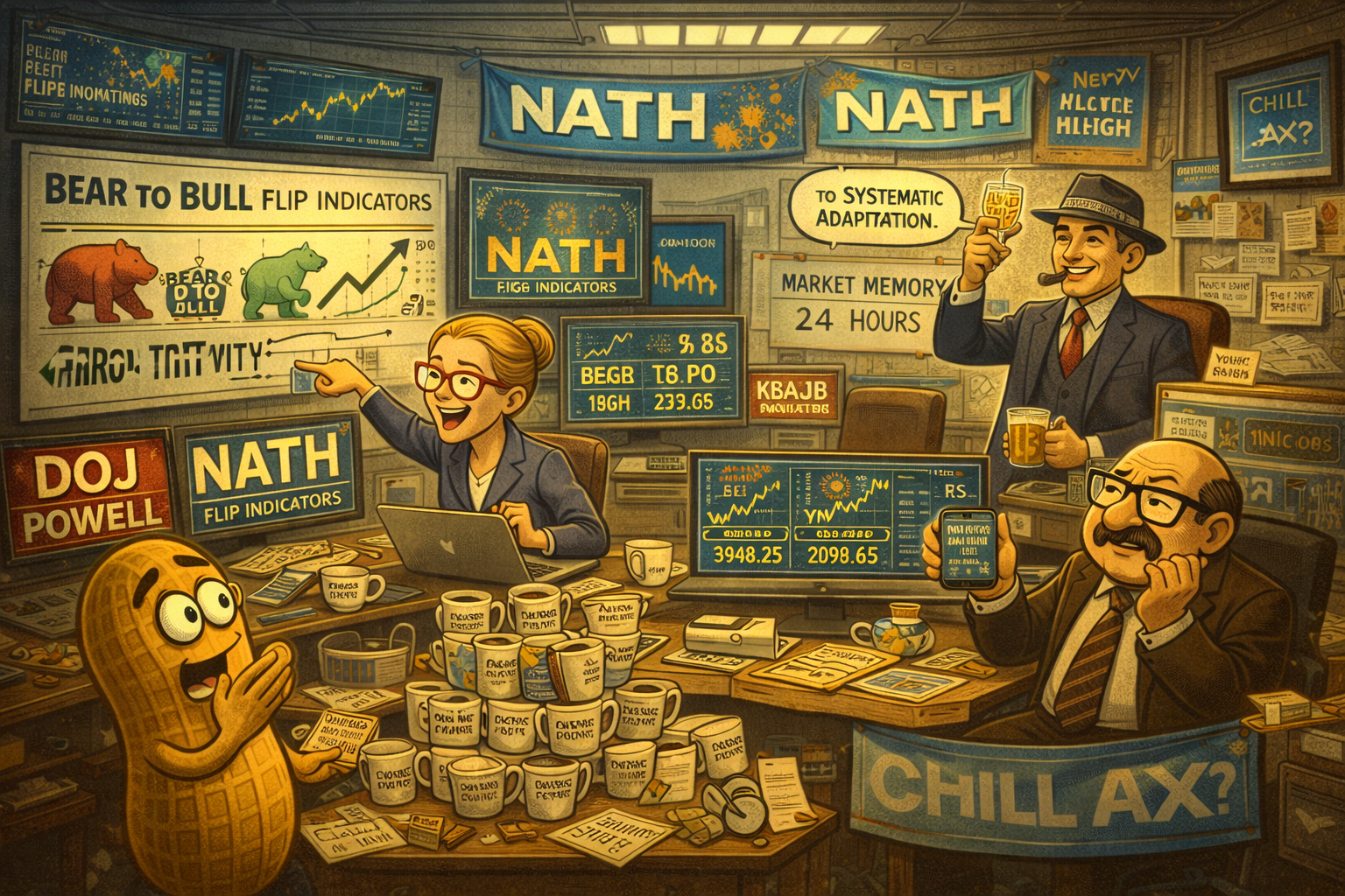 Financial Nuts newsroom calm on CPI day as markets forget Sunday's Powell DOJ crisis