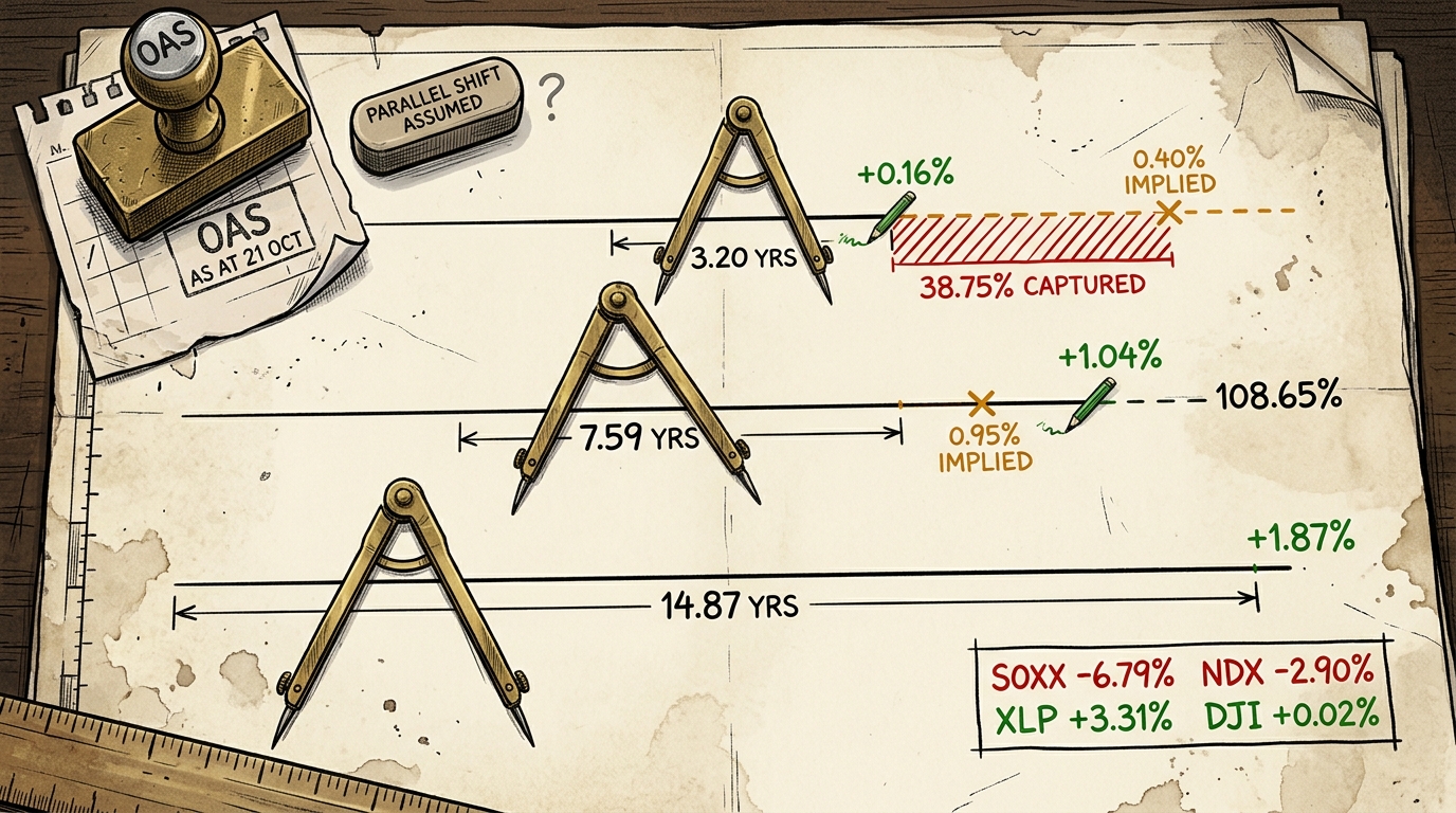 Three brass dividers of different spans stepped along three ruled lines on a chart desk.