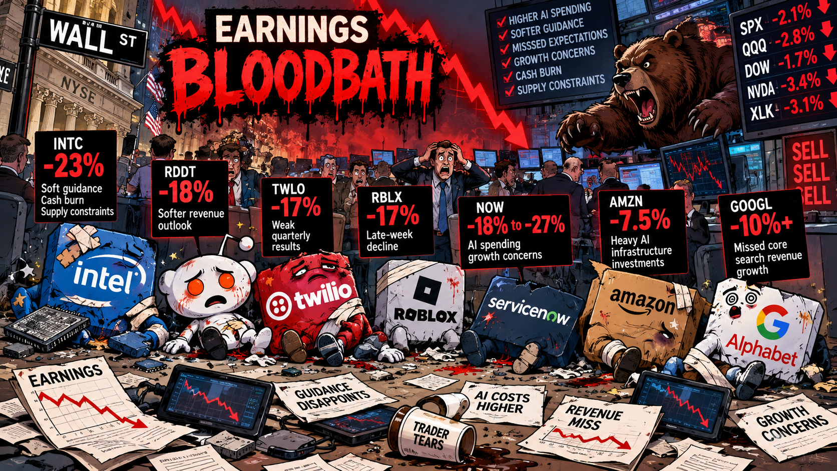 Wall Street Earnings Bloodbath